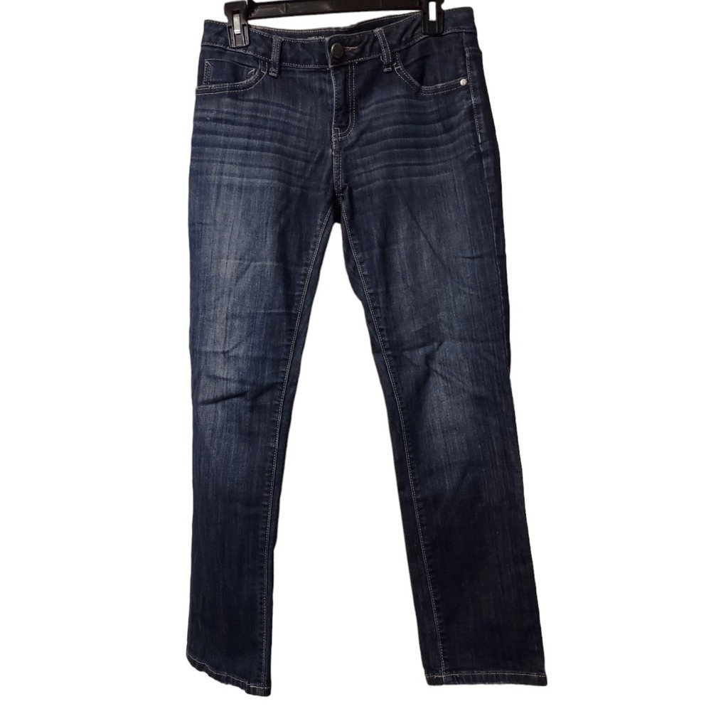 Simply Vera Wang Jeans Womens Size 2 Blue Denim Mid Rise Skinny Stretch 4 Pocket